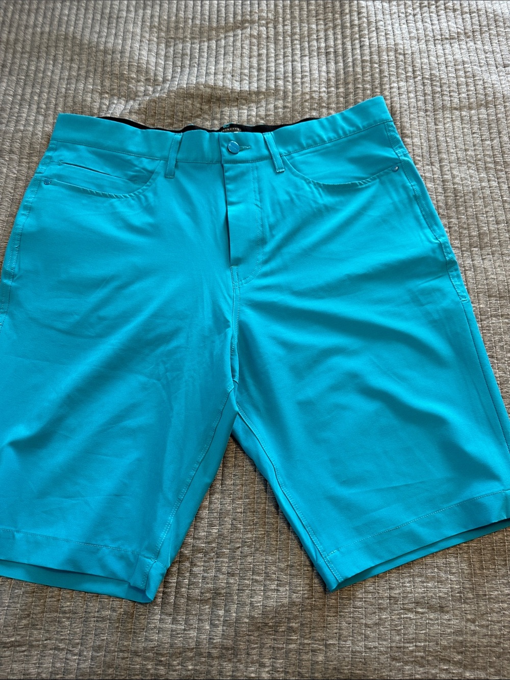 MAC Cosmetics Men's Bright Turquoise Athletic Shorts
